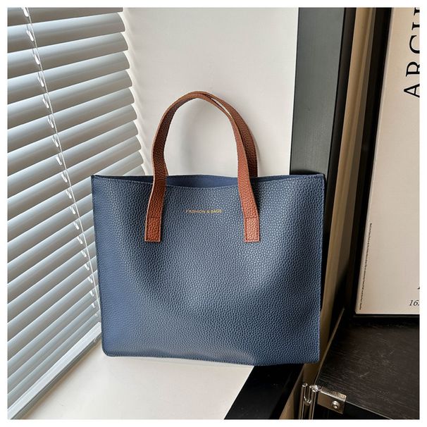 Women's Bags Simple And Fashionable Large Capacity Tote Bag For Women Spring New Lychee Pattern Casual Commuter Bag Handbag_voghion.com