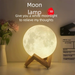 Lampada da comodino creativa con luce notturna a forma di luna 3D, regalo per fidanzata, migliore amica, compleanno_voghion.com