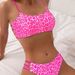 Damenbekleidung Bikini-Anzüge Sexy Leopardenmuster Multi String Hohl Badeanzug Bikini_voghion.com