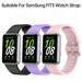 WWatch-Armband für Samsung FIT3, einfarbiges Silikon, lässiges und modisches Uhrenarmband_voghion.com