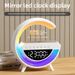 Nuevo altavoz Bluetooth Small G: admite carga inalámbrica de teléfonos móviles y relojes, con luz ambiental, despertador interno y función de altavoz._voghion.com