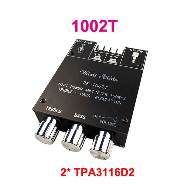 2*100W TPA3116D2 Κλάσης D HiFi Συμβατό με Bluetooth Στερεοφωνικό Ήχο Ψηφιακός Ενισχυτής Ισχύος Πλακέτα Τόνου Ενισχυτής Ισοσταθμιστή Οικιακού Κινηματογράφου_voghion.com