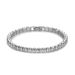 Trendy Round Zircon Bracelet Single Row Full Diamond Tennis Chain Hip Hop Jewelry_voghion.com