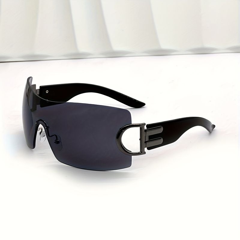 Y2K One-piece Fashion Sunglasses Women Men Wrap Around Gradient UV400 Sun Shades For Cycling Beach Party Club_voghion.com
