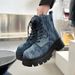 35-41 Large Martin Wide Women's Thick Sole Short Spring Autumn Plus Size Chunky Boots_voghion.com