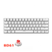 Oferta especial: Teclado mecánico BD61 con cable de 61 teclas para portátil, con interruptores azules y rojos, luz mixta_voghion.com