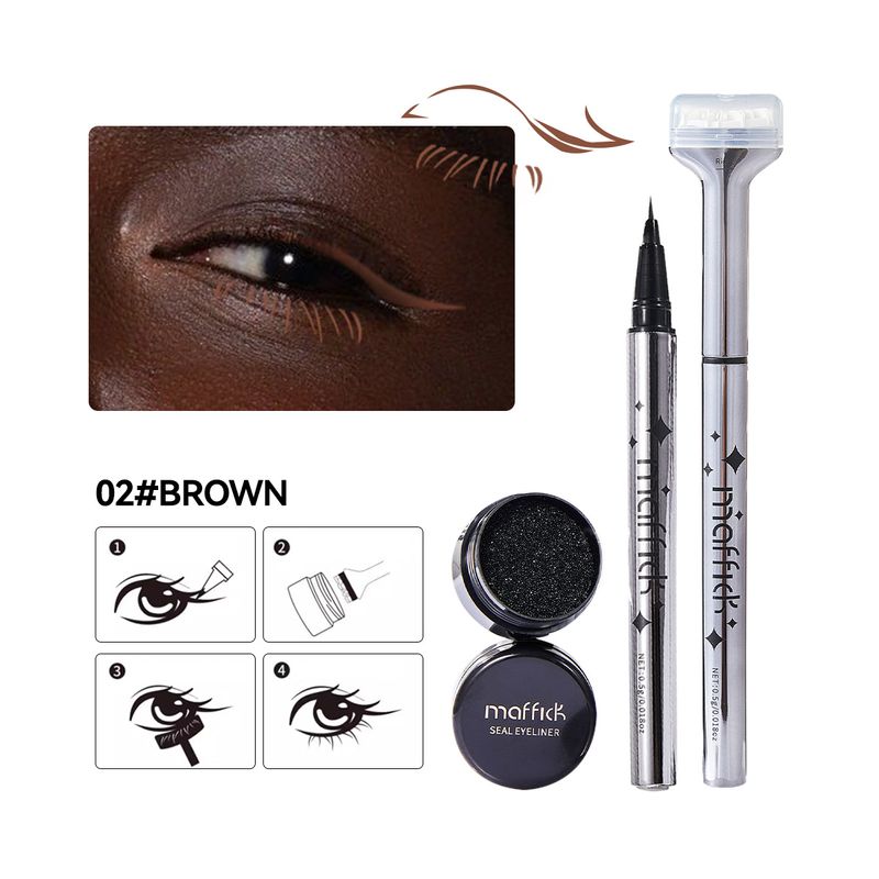 Stylo tampon pour cils inférieurs MAFFICK, eye-liner naturel imperméable et longue durée, pack combiné sans bavures, sans décoloration_voghion.com