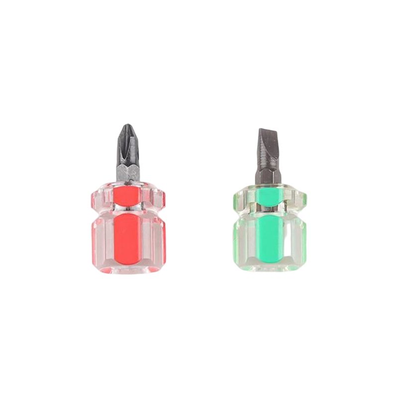Juego de destornilladores, minicabezal de rábano portátil pequeño, mango transparente, herramientas manuales de reparación de automóviles, accesorios de costura multifuncionales_voghion.com