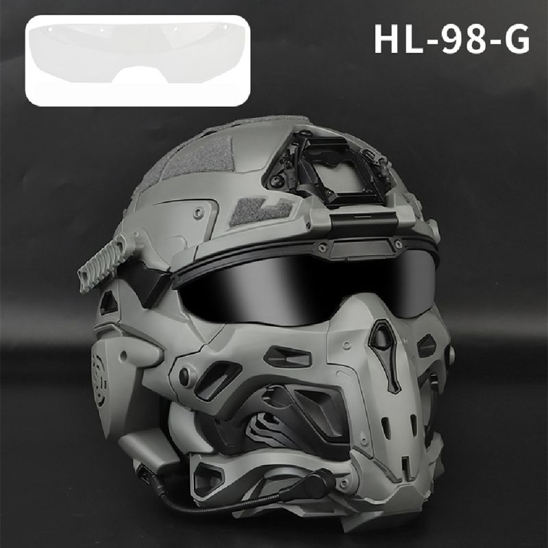 W-Ronin Assault Rapid Combat hjelm og taktisk maske Multilinsebriller innebygd hodesett og duggvifte Luftpistoljakt_voghion.com