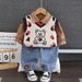 Korean boy and girl baby vest 2024 new stylish set, children's set autumn version_voghion.com