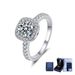 Anello da donna con diamante taglio principessa simulato Moissanite, classico, leggero, di lusso, di alta qualità, da 1 carato, a forma di cubo di zucchero_voghion.com