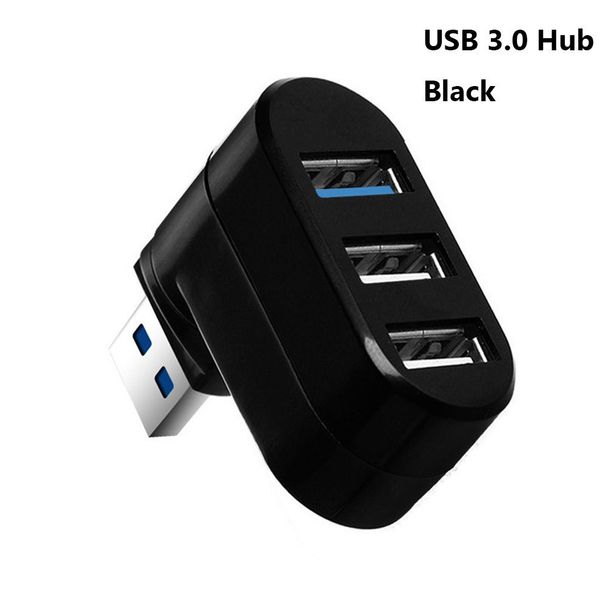 Universal Mini drehbarer 3-Port USB 3.0 Hub Hochgeschwindigkeitsdatenübertragung Splitter Adapter für Laptop MacBook Computer PC; 3-Port USB 2.0 Hub High Spee_voghion.com