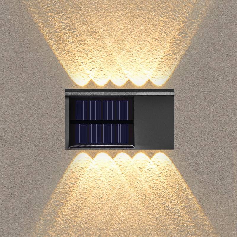 Solar Wall Lights Outdoor, Waterproof Garden Lights For Home, Landscape Lighting, Courtyard Wall Lamp With Motion Sensor, Warm White LED_voghion.com