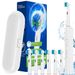 Smart Electric Toothbrush With 6 Brush Heads, Travel Case, 3 Modes And 2 Min Timer, Rechargeable Power Toothbrushes Compatible With Oral B Brush Head_voghion.com