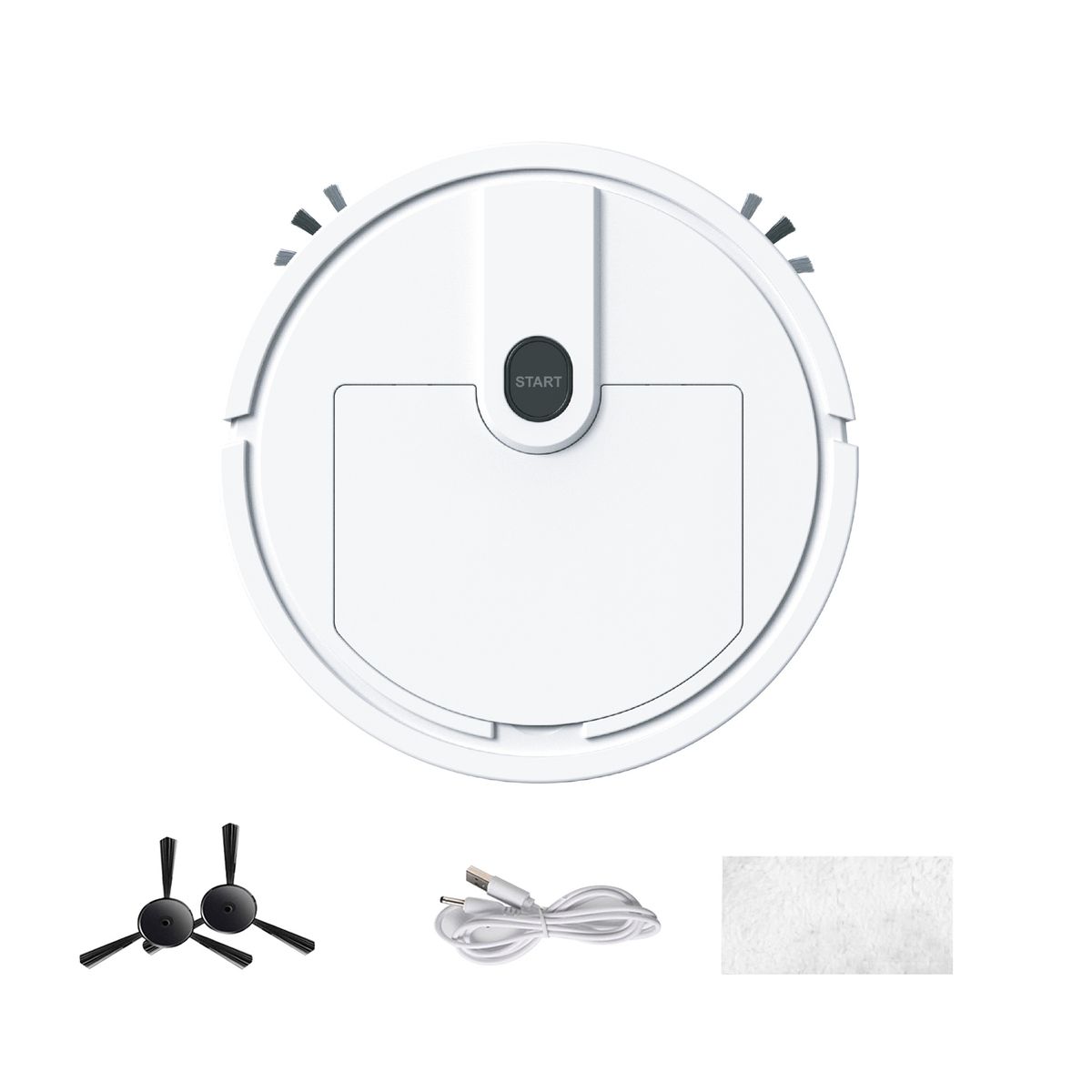 Slimme veegrobot, stofzuigend en dweilend, drie-in-één huishoudelijke veegmachine, USB-oplaadbare automatische reinigingsmachine_voghion.com