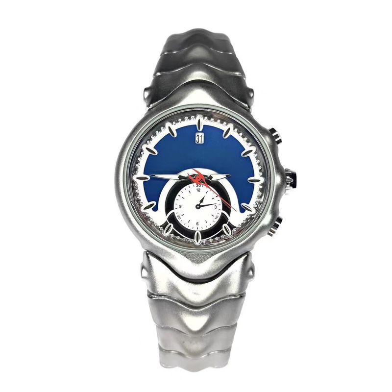 Vintage Y2K Millennium Judge-Inspired Unisex Quartz Watch With Luminous Hands & Date Display - Waterproof 30M, Mineral Glass, Butterfly Clasp_voghion.com