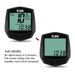 Bicycle SUNDINGSD-581 Wireless Odometer English-Chinese Speedometer_voghion.com
