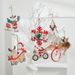 Handcrafted Wooden Christmas Ornaments Set – Rustic Snowman, Reindeer & Santa Claus Hanging Decor For Tree, Home & Classroom_voghion.com