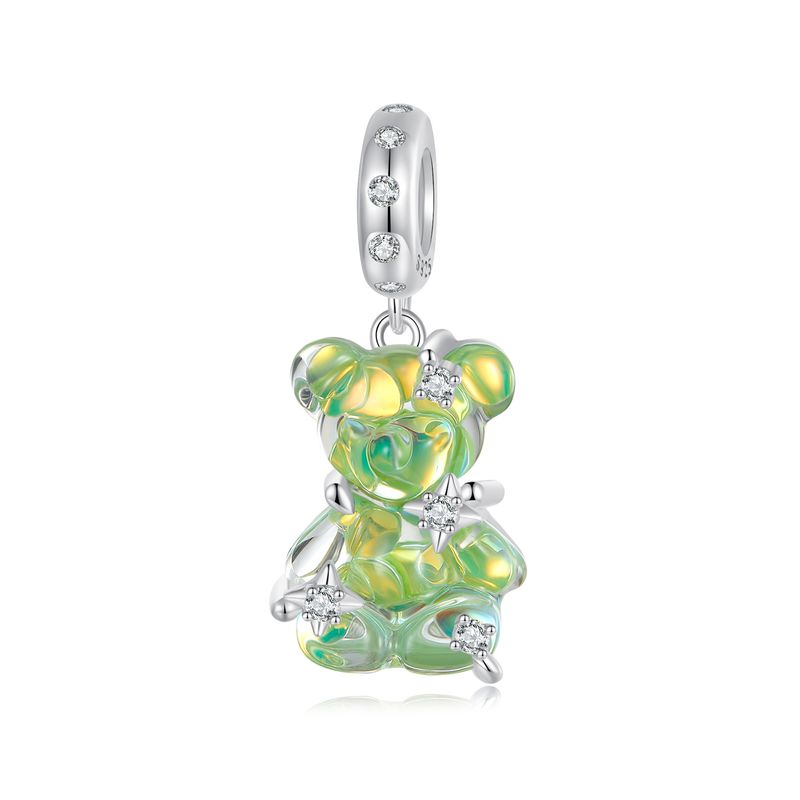 Ciondolo a forma di orso sognante in argento sterling_voghion.com