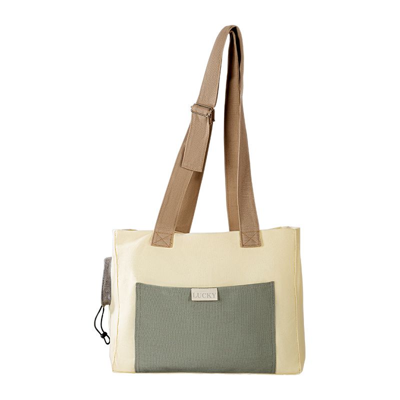 Frühlings-Haustiertasche, tragbare Katzentasche, eine Schulter, warme Canvas-Tasche, tragbare Hundetasche, kleine Hundetasche, kann Katzentasche ausgesetzt werden_voghion.com