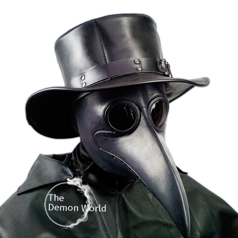 Steampunk Plague Doctor Mask Victorian Gothic Bird Beak Mask With Adjustable Leather Straps For Halloween Cosplay Renaissance Fairs_voghion.com