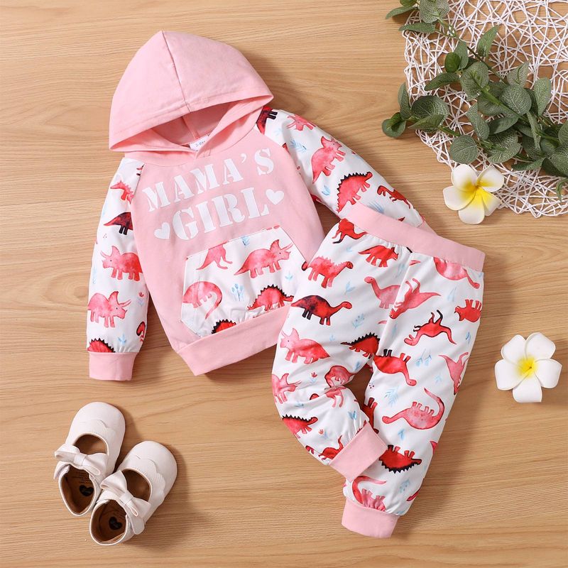 Mother & Kids Baby Hoodie Pants Set Soft Cotton 2-Piece Outfit For Infants Toddlers_voghion.com