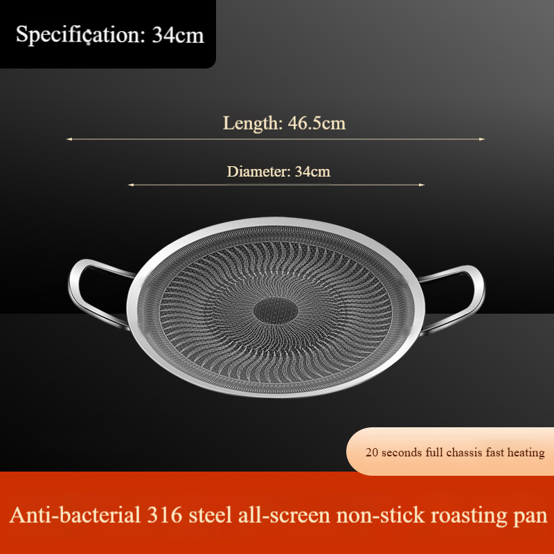 316 Stainless Steel Honeycomb Grill Pan - Universal Non-Stick Camping Skillet For Gas Stove & Induction Cooktop (Outdoor BBQ, Easy To Clean)​_voghion.com