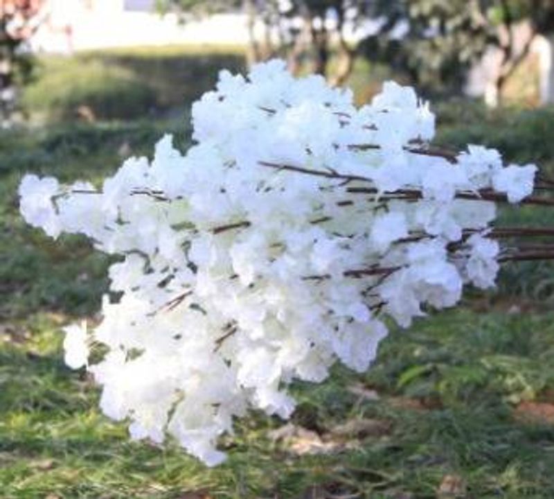 Künstliche Kirschblütenzweige – 1,2 m lange, realistische Sakura-Blüten für Hochzeitsdekoration, Fotorequisiten und Heimdekoration (UV-beständig, biegbare Stiele)​_voghion.com