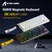 Teclado mecánico magnético 68HE ATTACK SHARK con cable para juegos profesionales, disparador rápido de 0,01 mm, SOCD/Rs de 8000 Hz, 0,125 ms, frecuencia de 128 K_voghion.com