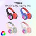 New YDM69 Luminous Bluetooth Portable Foldable Wireless Headset_voghion.com