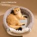 Varmt lukket kat Four Seasons Universal Security Avoidance Kitten Pet Nest Vinterseng_voghion.com