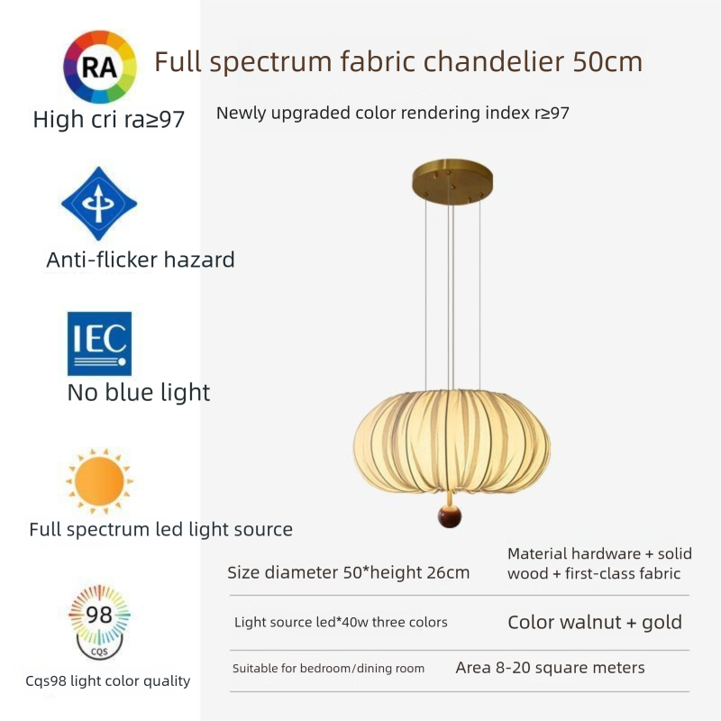 Yifei Vintage Tecido e Madeira Maciça Pingente Estético da Dinastia Song Quarto de Família em Estilo Chinês Sala de Chá Restaurante_voghion.com