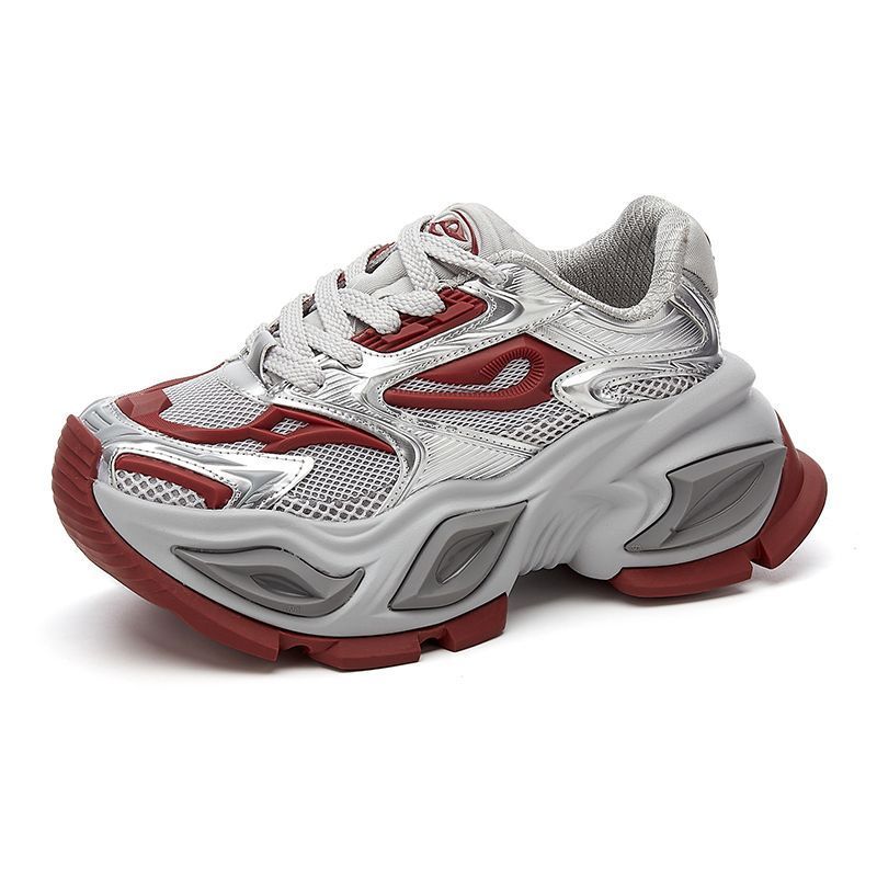 Casual sneakers voor mannen en vrouwen 2025 Lente Nieuwe mesh ademende hoogteverhogende Alien Cat Eye dikke zool papa schoenen_voghion.com