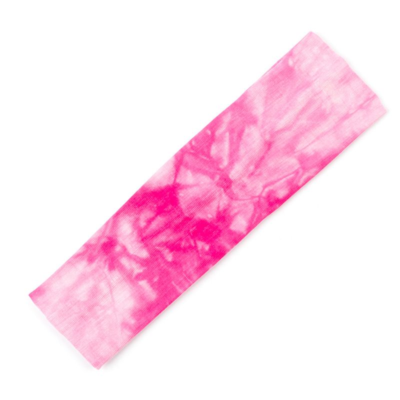 2018 nueva diadema absorbente de sudor deportiva Tie Dye con diadema de Yoga para Fitness con estampado de algodón puro, multicolor_voghion.com