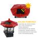 Solar LED Rotating Lighthouse Lamp - Waterproof Resin Outdoor Decor For Garden & Camping, 360° Beacon Effect, Auto Dusk-to-Dawn Sensor_voghion.com