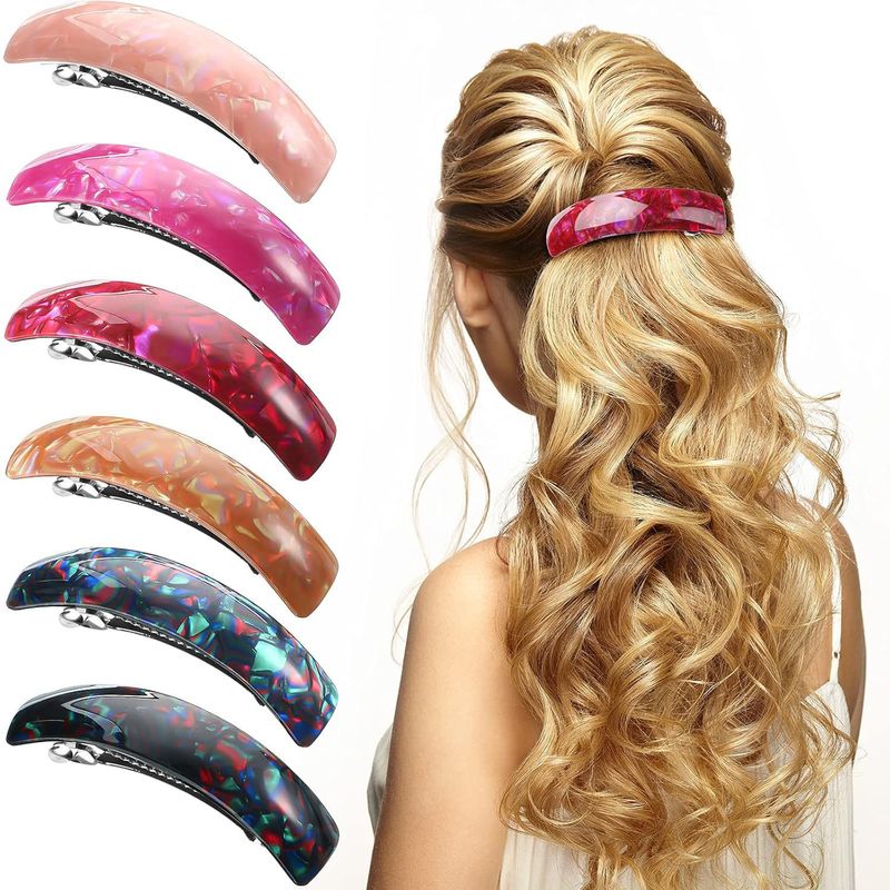 Pince à ressort demi-queue de cheval épingle à cheveux accessoires pour cheveux épingle à cheveux créative tout match pince pointue pince simple_voghion.com