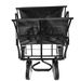 Folding Wagon Garden Shopping Beach Cart (Black)_voghion.com