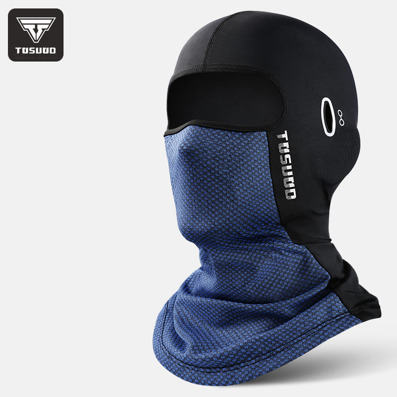 Sports & Entertainment light sunscreen ice silk headgear mask men's summer simple motorcycle helmet lining fishing riding face protection_voghion.com