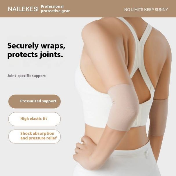 Premium Compression Elbow Sleeve For Sports - Breathable & Supportive Arm Brace For Tennis, Badminton, Volleyball - Unisex Fit_voghion.com