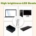 5 Pcs USB LED Plug Lamp 1W Super Bright Eye Protection USB Book Light Computer Mobile Power Charging USB LED Night Light_voghion.com
