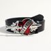 Unisex Heart-Piercing Design Belt - Oversized Buckle Smooth Clasp Casual Waistband For Men/Women (Trendy Gothic Punk Accessory)_voghion.com
