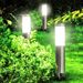 Solar Powered Stainless Steel LED Garden Lights – Waterproof Outdoor Landscape Lighting For Yard, Pathway, Patio (Motion Sensor, Warm/White Light)_voghion.com