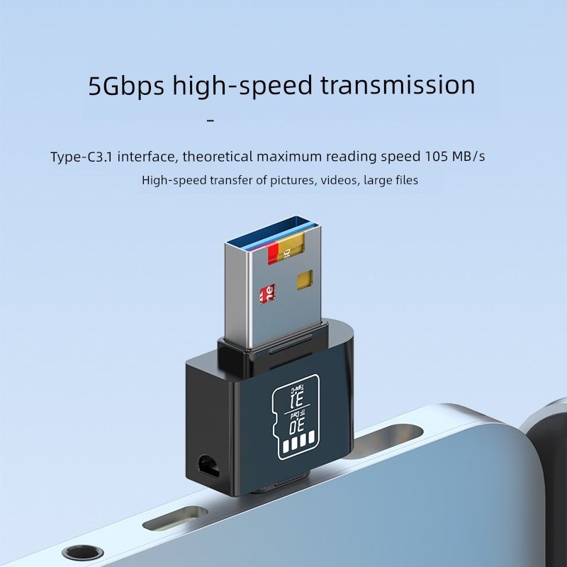 Mobile Phone Reader SD Memory Card TF Conversion Typec Computer OTG Adapter U Disk For Iphone 15 Huawei_voghion.com