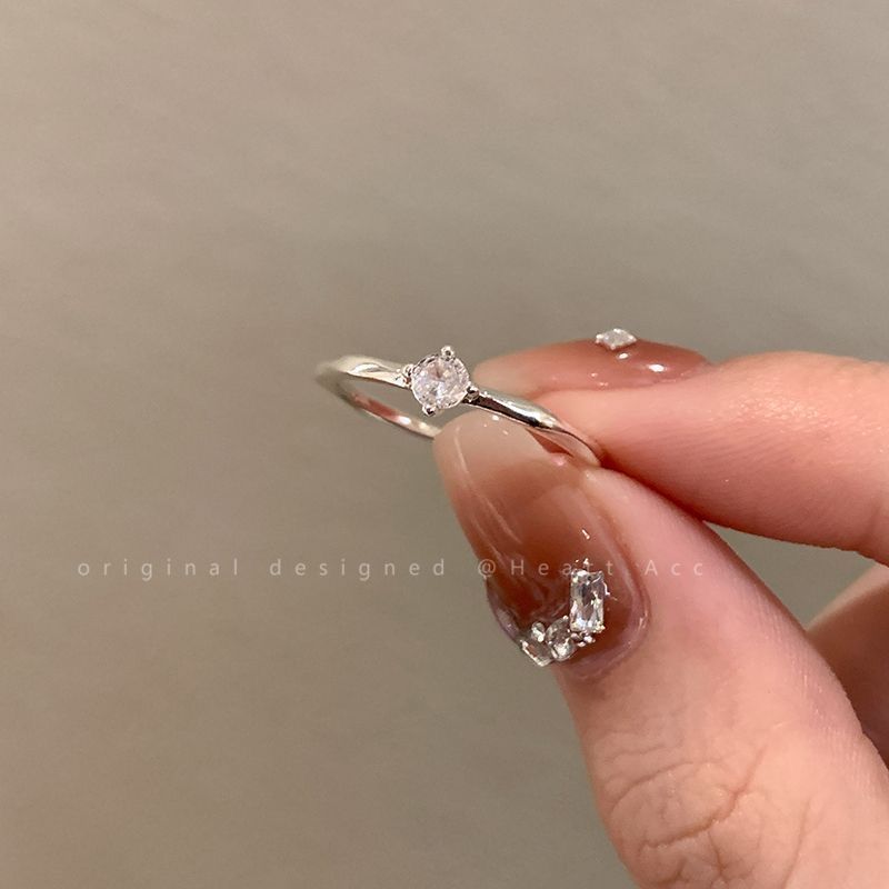 Butterfly Zircon Open For Women 2024 New Minimalist Style Index Finger Light Luxury Niche Design Sense Ring_voghion.com