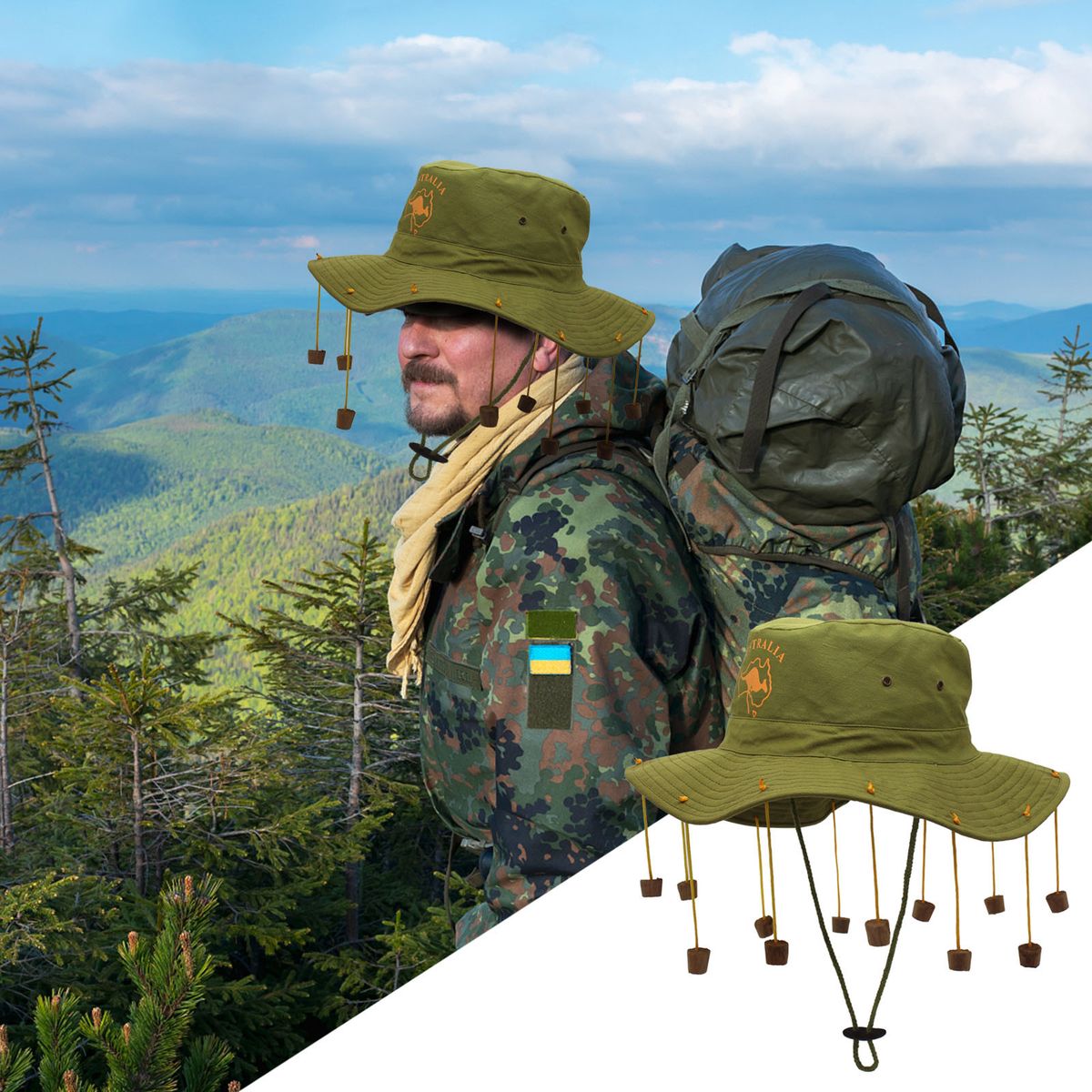 Hot Sale Bucket Fisherman Unisex Outdoor Fishing Drawstring Summer For Parties Sunshade Wide Cap Sun Hat With Cork_voghion.com