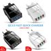 4 Multi-Port Schnelllade-USB-Hub Netz UK-Stecker Adapter Wandladegerät Telefone_voghion.com