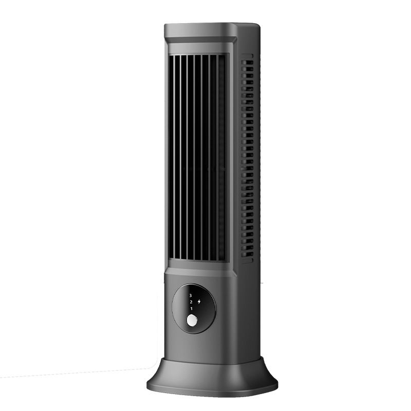 New USB Rechargeable Bladeless Tower Fan Portable Desktop Office Home Vertical Small_voghion.com