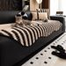 Velvet Sofa Pad – Non-Slip Irregular Chenille Cushion Cover (Luxury Checkered Design, Multi-Size Fit, Anti-Skid Base)_voghion.com