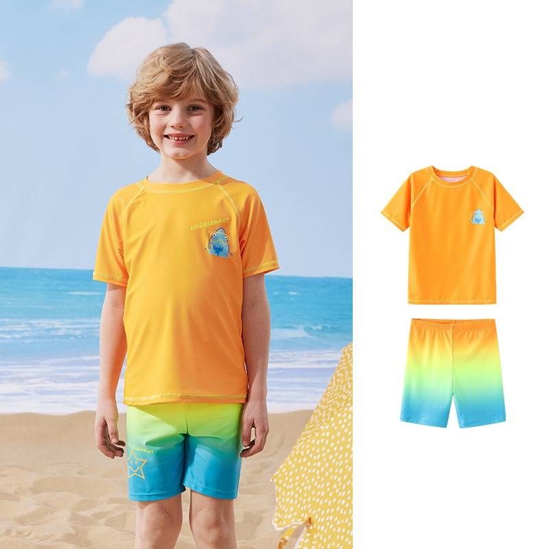 Cold Element Neuer Pullover Kurzarm-Badeanzug für Jungen und Mädchen, atmungsaktiver Kinderbadeanzug, ideal für Outdoor-Aktivitäten und Surfen_voghion.com