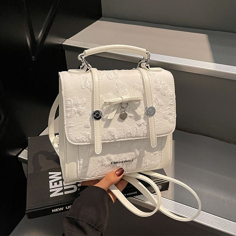 Amy Rabbit - Bolso de mano para mujer 2025, moderno, versátil, para uso diario, universitario, con textura de nicho, informal, con doble hombro, pequeño, cuadrado_voghion.com